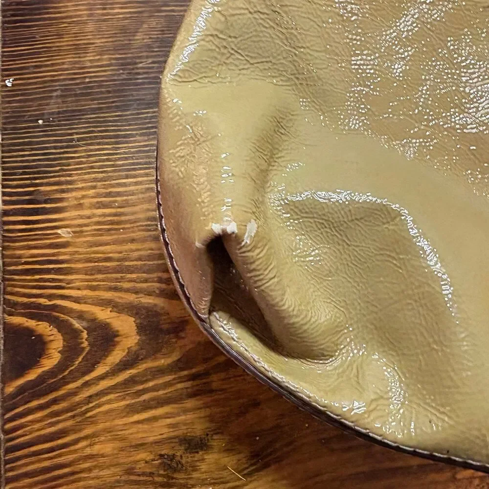 Coach Peyton Green‎ Patent Shoulder Bag